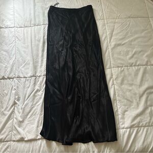Zara satin midi skirt